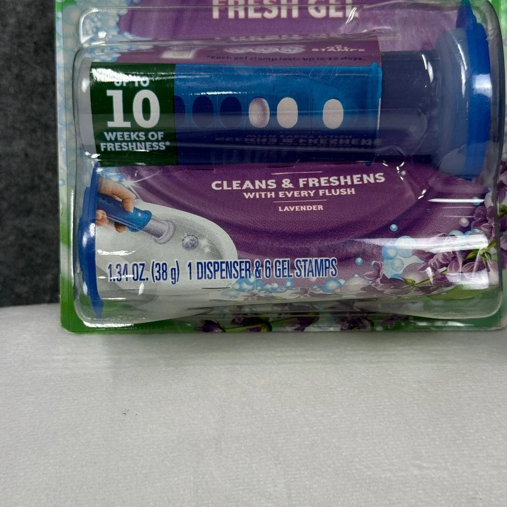 Scrubbing Bubbles Fresh Gel Toilet Cleaning‎ Stamp Starter Pack Lavender